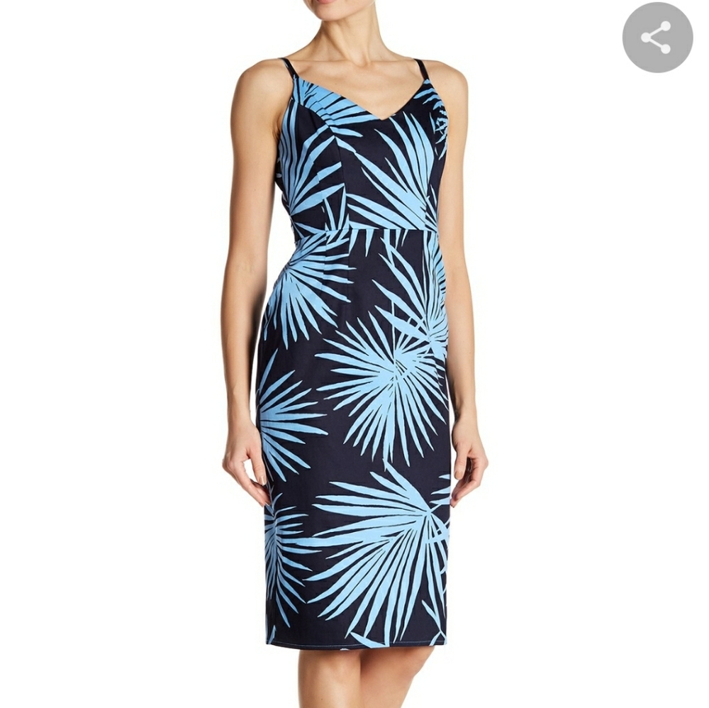 NWT London Times Tiki Midi Dress Size 10 (P)
